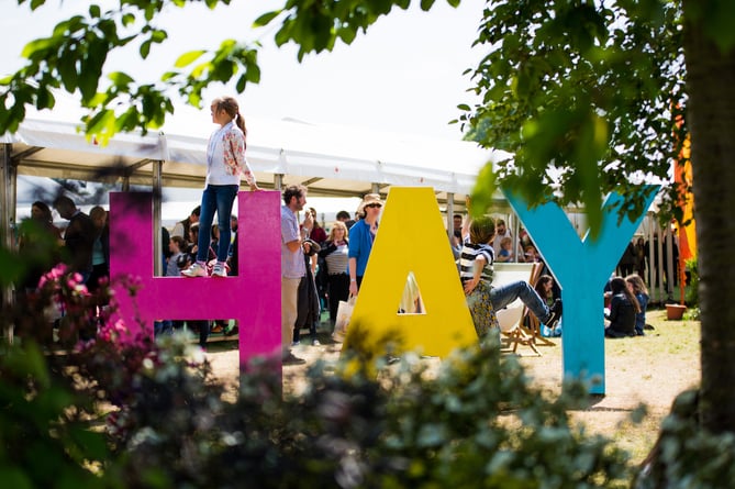 Hay Festival sign - credit Sam Hardwick