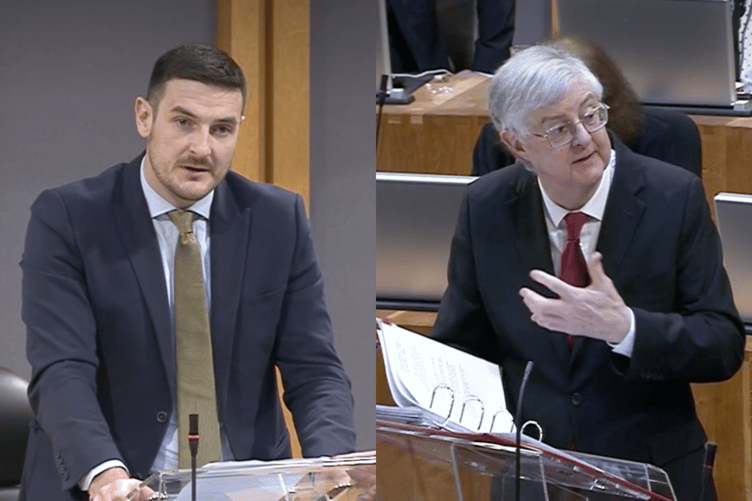 James Evans and Mark Drakeford