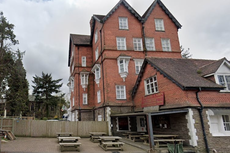 Log Cabin and Commodore Hotel