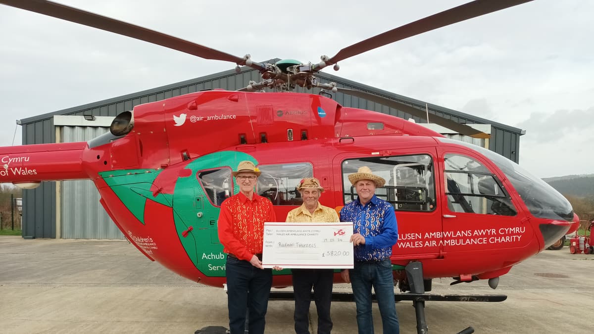 Rhayader's Radnor Twurzels raise £3,820 for Wales Air Ambulance ...