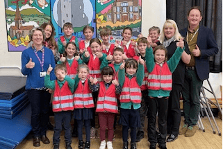 Crickhowell CP School has achieved Siarter Iaith silver award verification
