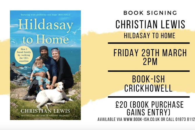 Christian Lewis to sign his new book in Crickhowell this Friday