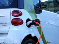 EV charging at service station