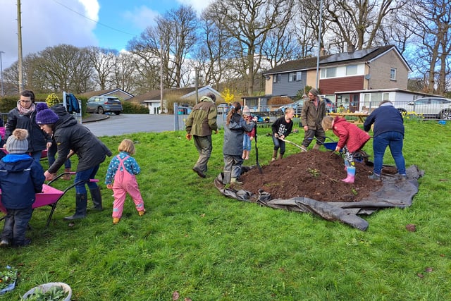 Sennybridge residents create community garden