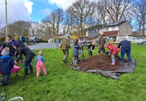 Sennybridge residents create community garden