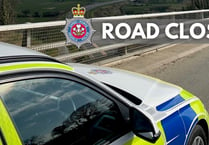 Brecon to Talgarth road closed due to collision