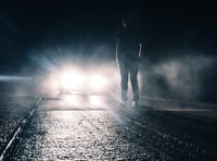 Bright headlights driving drivers off the road at night