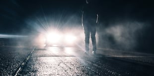 Bright headlights driving drivers off the road at night