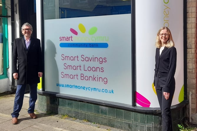 New home for Credit Union: Andrew Davies and Amy Greaves of Smart Money Cymru