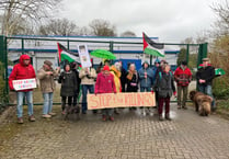 Demonstrators demand answers from Presteigne business regarding Gaza