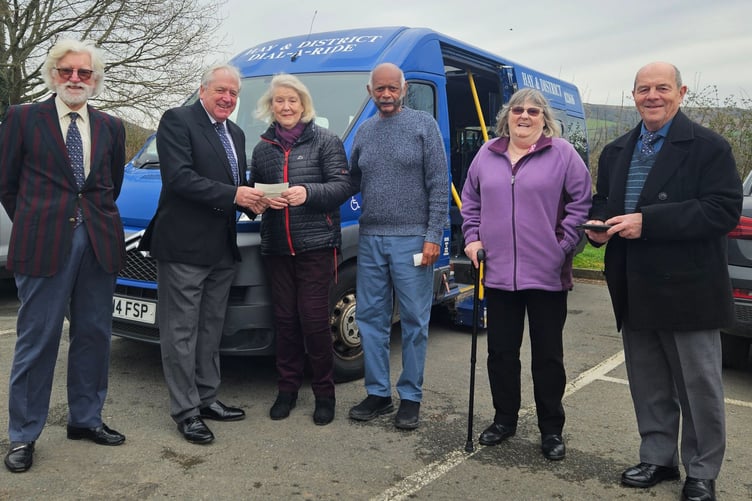 Hay Dial-a-Ride donation from Freemasons