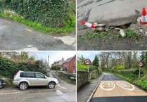 Village in uproar over 'crumbling' neglected main road