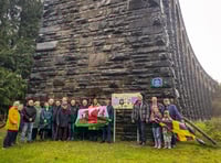 Cynghordy Viaduct celebrated with blue plaque ceremony