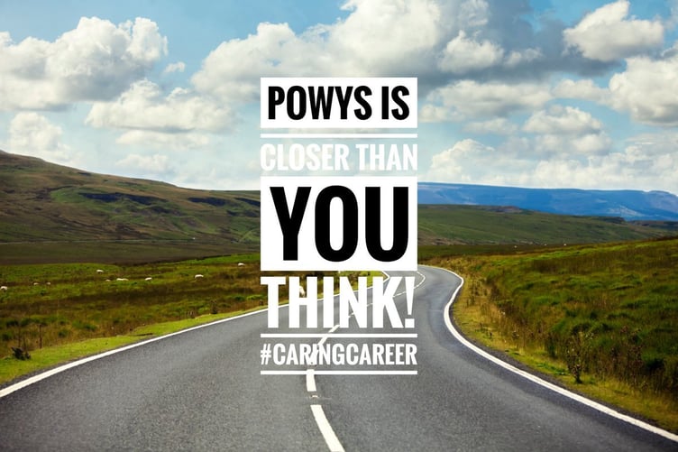 A poster from a previous Powys Children's Services recruitment campaign