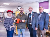 Powys High Sheriff salutes Talgarth Community Library Volunteers