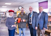 Powys High Sheriff salutes Talgarth Community Library Volunteers