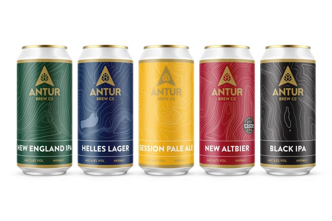 The new can range by Antur Brew Co