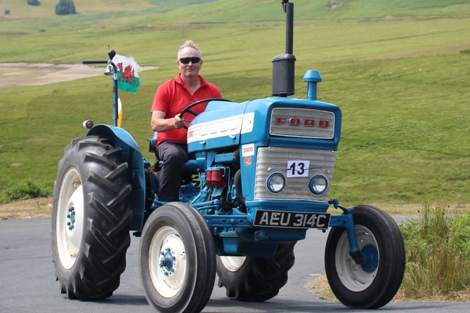One of the organisers, Evan Lewis with his Ford 3000