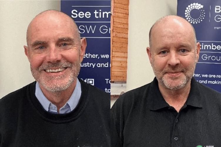 Left to right: Kevin Davies and Dave Burd