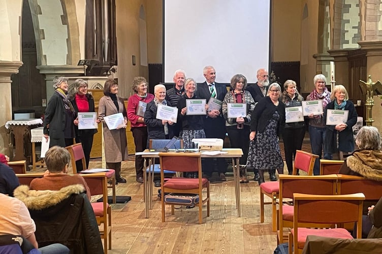 Some of the award recipients who were recognised during the event