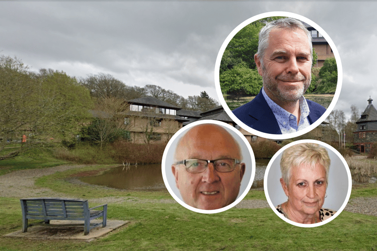 Cllr Elwyn Vaughan, below is Cllr David Meredith and Cllr Joy Jones