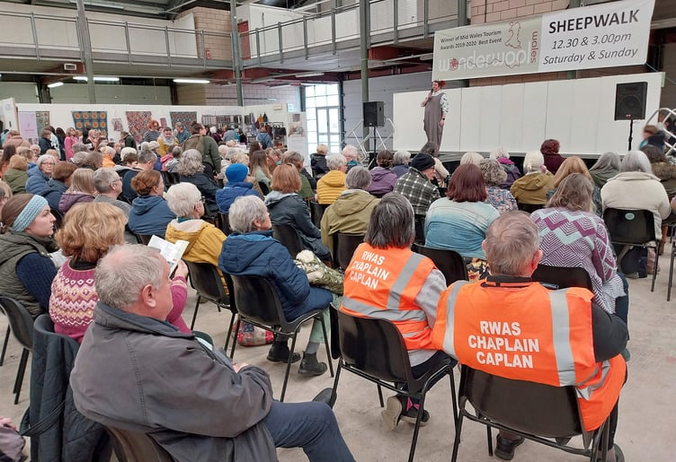 The Sheep Walk fashion show at last year’s Wonderwool Wales.