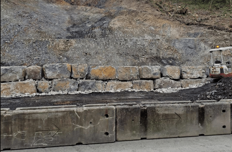 landslide road, Ystradgynlais