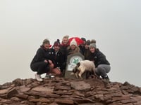 Climbing Pen y Fan in memory of classmate