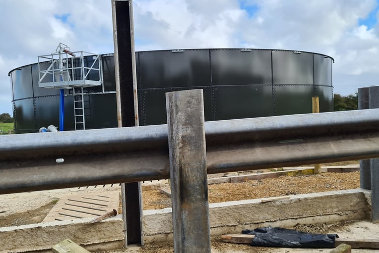 Slurry storage at Coland Rise Farm