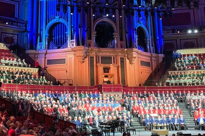 The world-famous Royal Albert Hall was the setting for this choral singing event