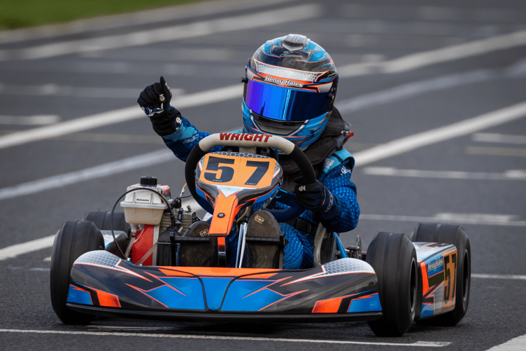 Crickhowell's Henry Hales in karting action