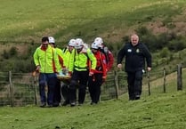 Mountain rescue team aids injured horse rider