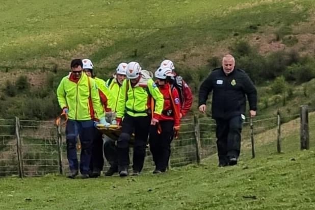 Brecon Mountain Rescue Team - injured horse rider