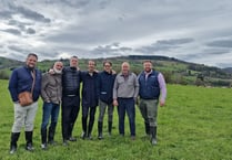 Italian trade delegation tours Brecon farm