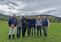 Italian trade delegation tours Brecon farm