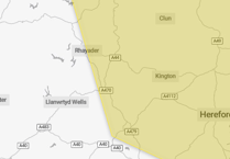Further thunderstorm warning issued for parts of Powys