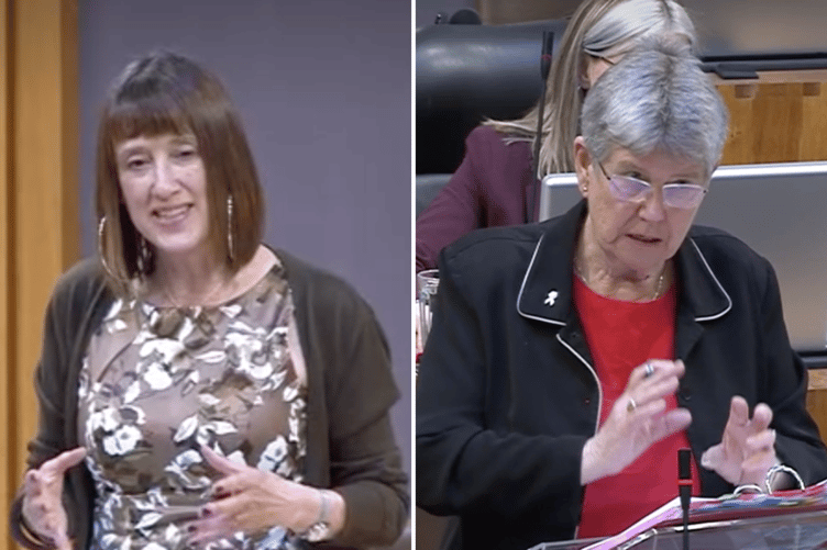 Left is Mid and West Wales MS Jane Dodds and right is Trefnydd and Chief Whip Jane Hutt MS