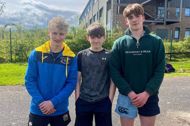 The boys enjoyed success in the various athletics categories