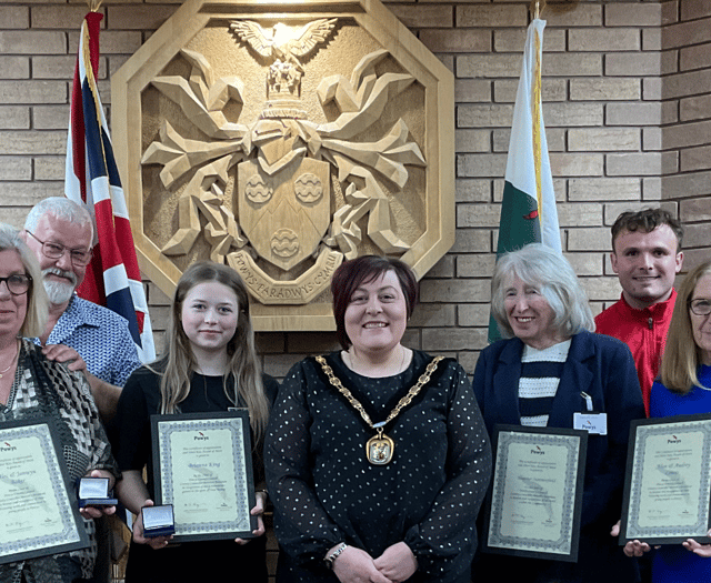 Silver Kite award presented to Powys residents