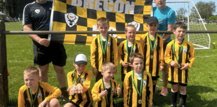 Brecon FC Juniors fly the flag for Powys in Hirwaun tournament