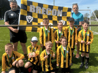 Brecon FC Juniors fly the flag for Powys in Hirwaun tournament