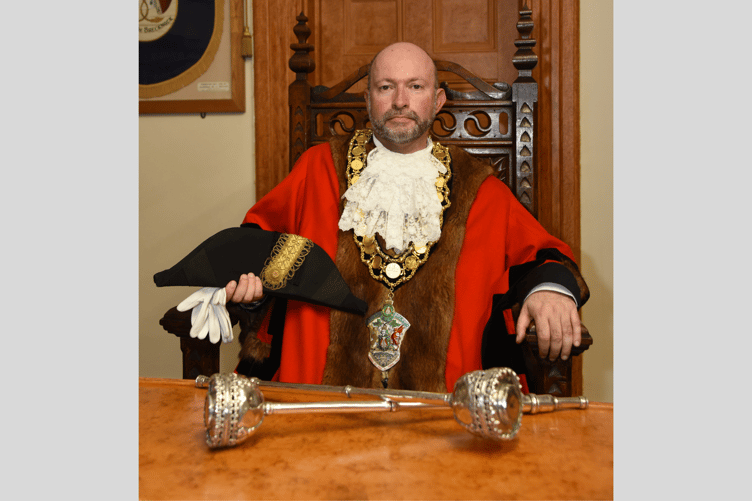 Cllr John Powell is the new Mayor of Brecon