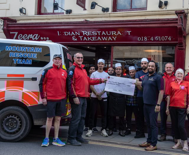 Indian restaurant holds fundraising event for Mountain Rescue Team 