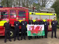 Welsh firefighters help deliver fire engines to Ukraine