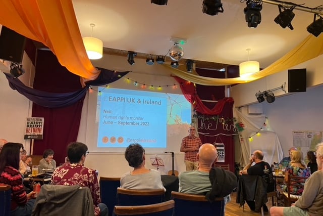 The event raised £600 for Medical Aid for Palestinians