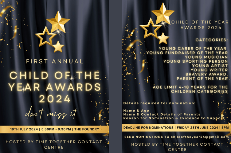 Time Together Contact Centre is hosting the first annual Child of the Year Awards