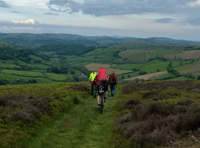 Mountain biker injured in Knighton area