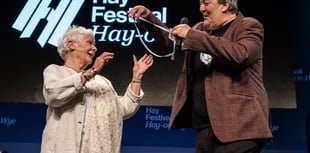 Dame Judi Dench receives inspiring award at Hay Festival  