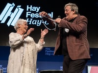 Dame Judi Dench receives inspiring award at Hay Festival  
