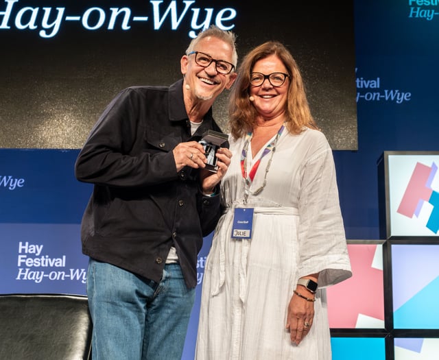Gary Lineker awarded the Hay Festival Medal for Broadcast Journalism 
